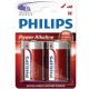 PHILIPS - POWER ALKALINE PILA D LR20 BLISTER*2