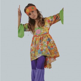 Disfraz de Chica Hippie para niña