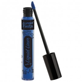 Maquillaje liquido al agua con aplicador, de color azul