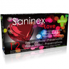 SANINEX CONDOMS LOVE PRESERVATIVOS 12 UDS (REGALO) - CADUCIDAD 04/2022