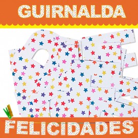 GUIRNALDA FELICIDADES (CARTULINA 220gr)