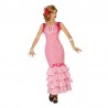 Disfraz de Flamenca rosa infantil