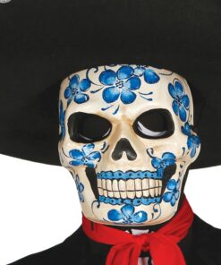 Careta Esqueleto Azul