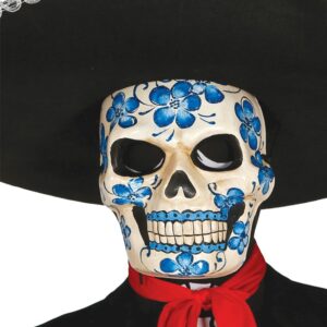 Careta Esqueleto Azul