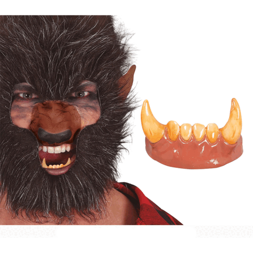 Dientes Colmillos de Hombre Lobo para adulto