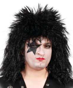 Peluca Rockera negra