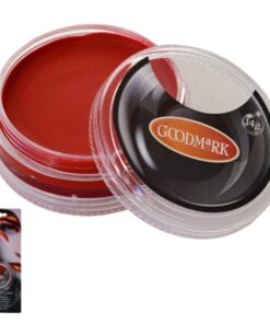 Maquillaje al agua en crema rojo