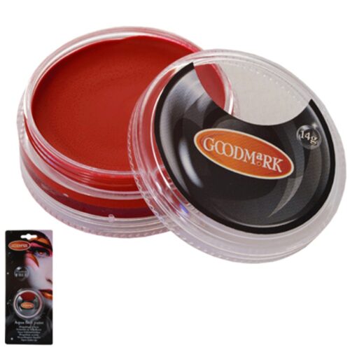 Maquillaje al agua en crema rojo