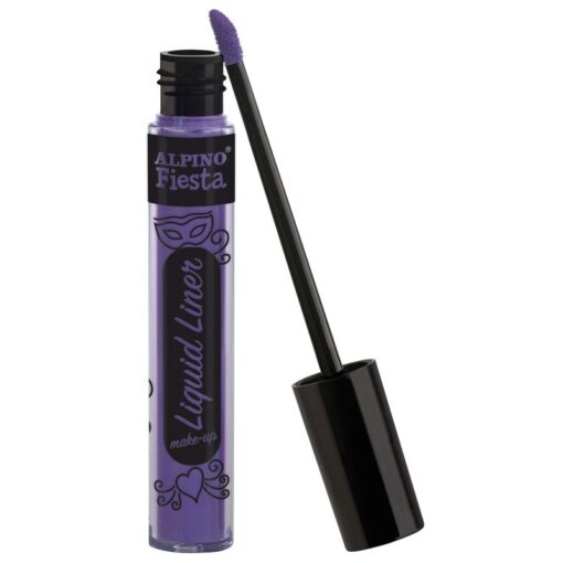 Maquillaje liquido al agua de color morado