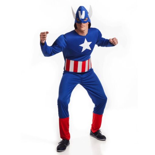 Disfraz de super heroe americano para hombre