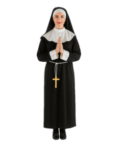 Disfraz de Monja largo para mujer