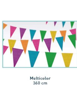 Guirnalda de papel con Banderines multicolor