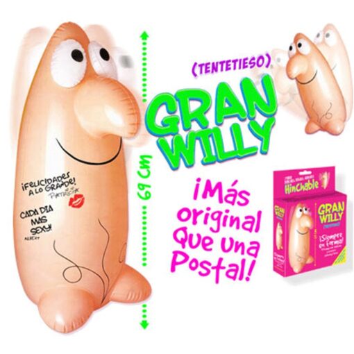 Pene hinchable "Gran Willy" para despedidas