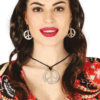 Conjunto Pendientes y Colgante de Hippie para adultos