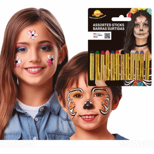 Blister con 12 barritas de maquillaje
