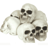 Pack con 6 calaveras de plástico