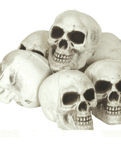 Pack con 6 calaveras de plástico