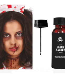 Sangre densa con pincel
