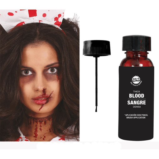 Sangre densa con pincel