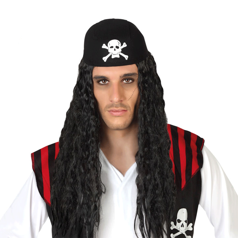 Peluca Pirata para adulto