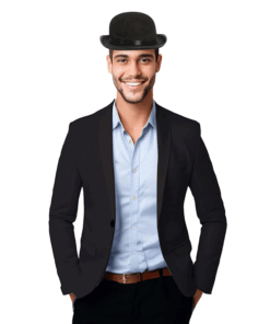 Bombín de fieltro para adultos