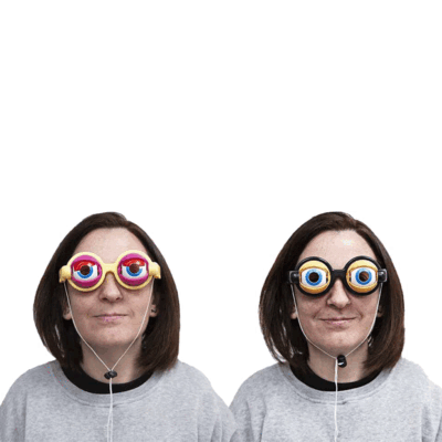 Gafas con movimiento de ojos