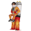 Disfraz de Cohete con Astronauta Hinchable para adulto