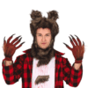 Guantes de Hombre Lobo con Garras para adulto