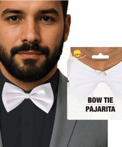 Pajarita lisa en color blanco