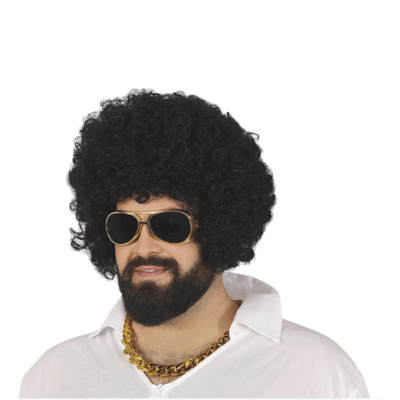 Peluca del Rey del Rock para adultos