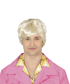 Peluca Rubia de los 80 para hombre